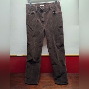 Jones New York Brown Straight Leg Pants